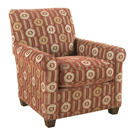 Cinnamon Patterned Accent Chair